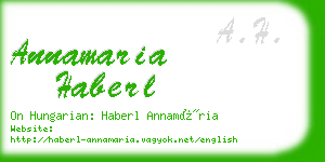 annamaria haberl business card